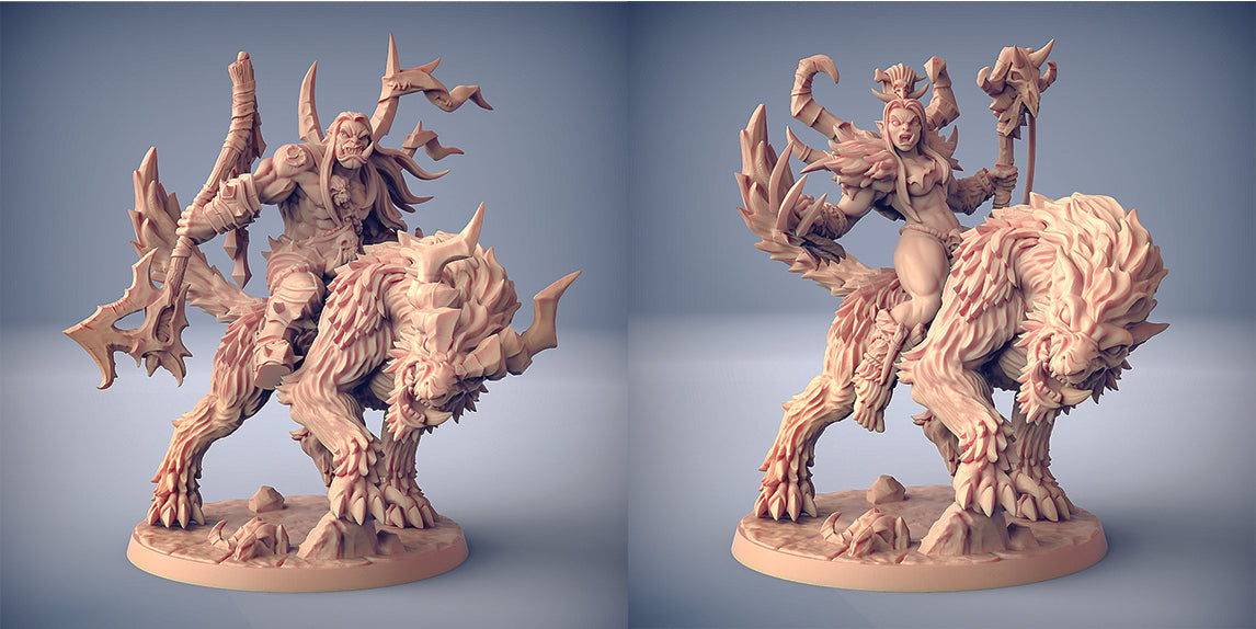 Orc Worg Riders - Set of 2