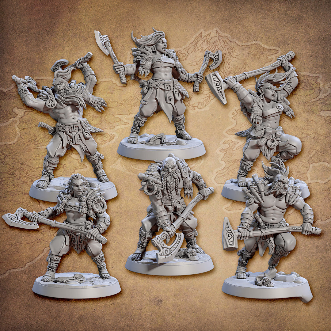 Norse Berserkers - Set of 6
