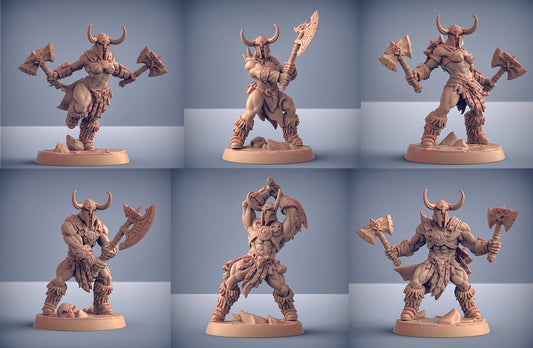 Barbarians (with helmets) - Set of 6