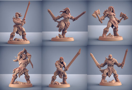 Barbarians (no helmets) - Set of 6